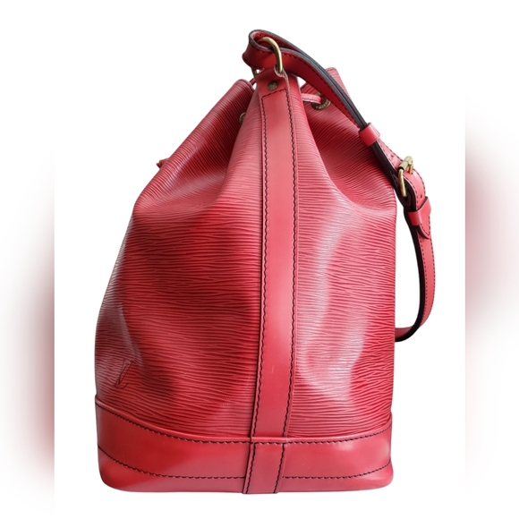 Louis Vuitton Red Epi Noe Large Bucket Bag Leather - Picture 7 of 16